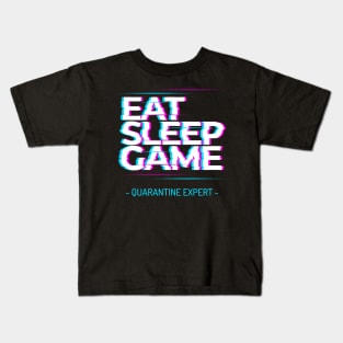 Quarantine Gaming Pro: Eat, Sleep, Play, Repeat! Kids T-Shirt